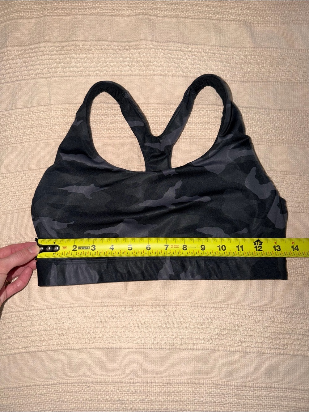 Athleta Racerback Camouflage Sports Bra